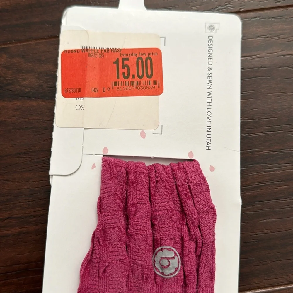 Baby Bling NWT purple raspberry‎ waffle weave headband size one size